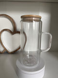 20 oz glass w/ handle