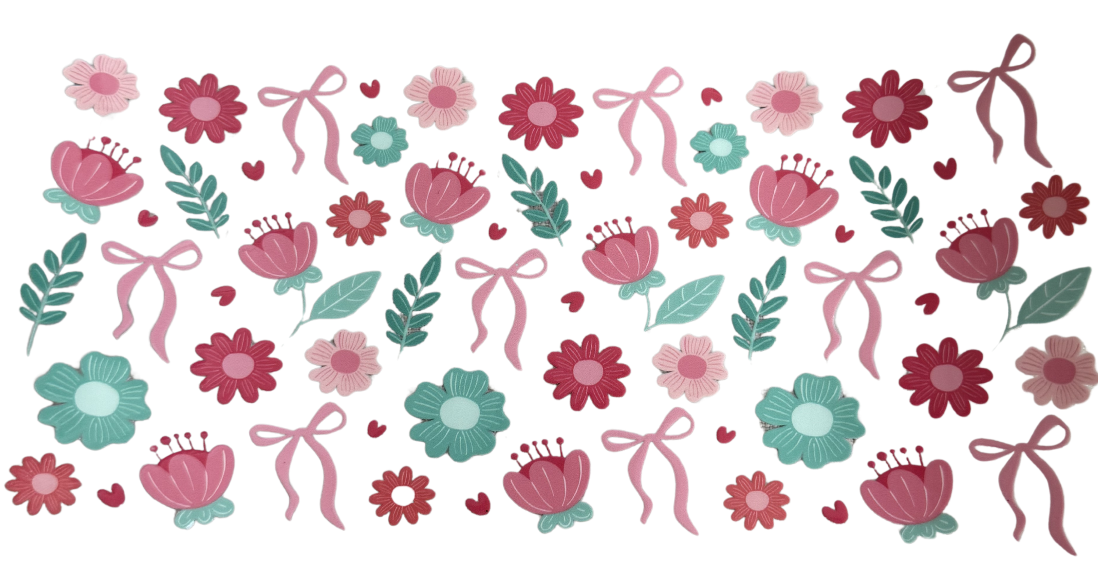 Pink Flower Bows