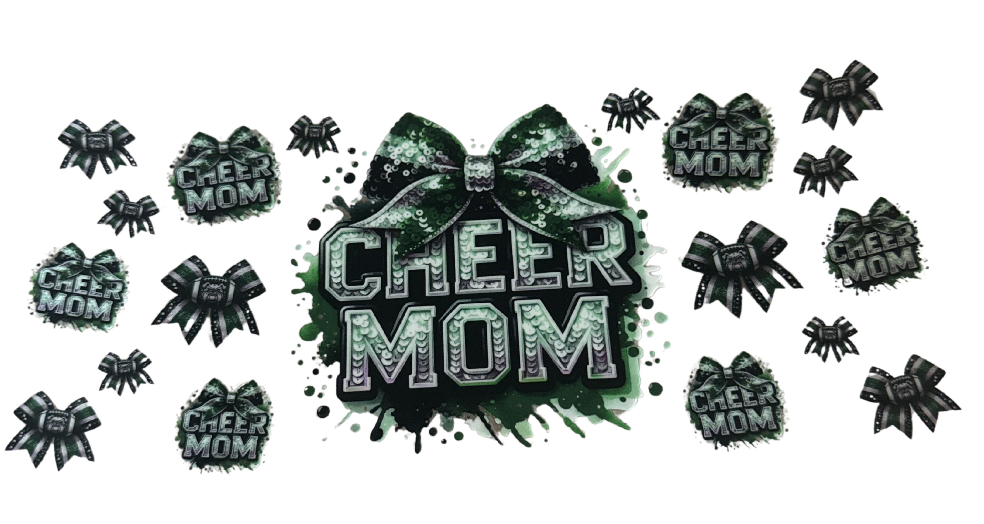 Cheer Mom Green